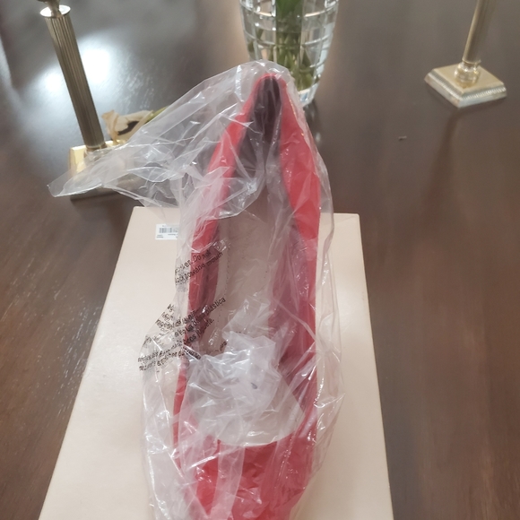 BCBG Red Suede Heels - Picture 4 of 4